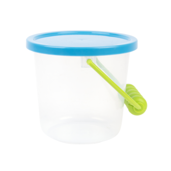 transparante emmer met deksel