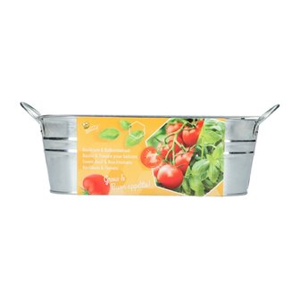 mini moestuintje italiaanse caprese salade