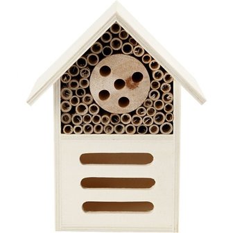 Houten insectenhotel + bloeikaart 'The best...in the world'