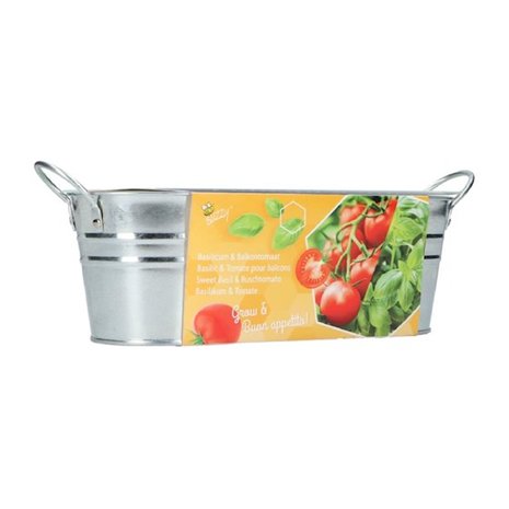 mini moestuintje italiaanse caprese salade