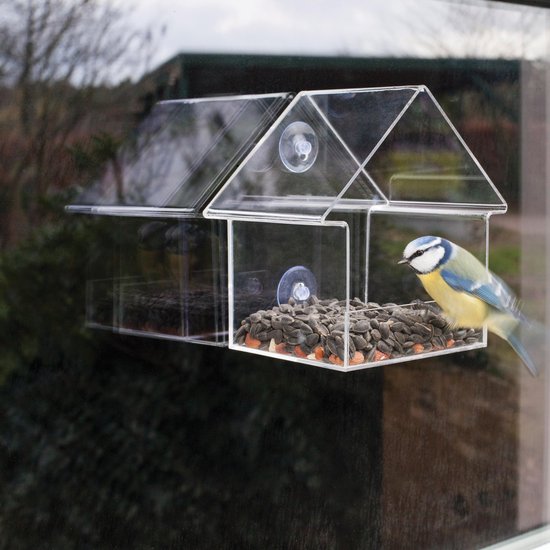 Raamvoederhuis vogel - moestuin webshop voor kinderen
