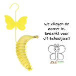 Juf of meester kado | Vlinder voederhanger banaan Juf of meester kado | Vlinder voederhanger banaan